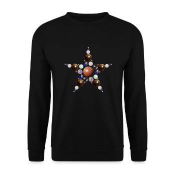 Star of Gemstone - Balls - Unisex Sweatshirt - black - Front - Alina (178cm) & Michal (187cm)