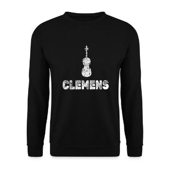 Viola Clemens - Unisex Sweatshirt - black - Front - Alina (178cm) & Michal (187cm)