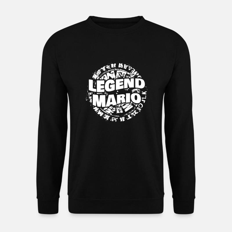Mann Mario - Unisex Pullover - Schwarz