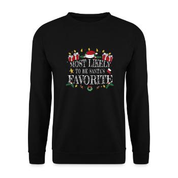 Le plus susceptible d’être le préféré du Père Noël pour les garçons Gir - Sweat-shirt Unisexe - noir - Devant - Alina (178cm) & Michal (187cm)