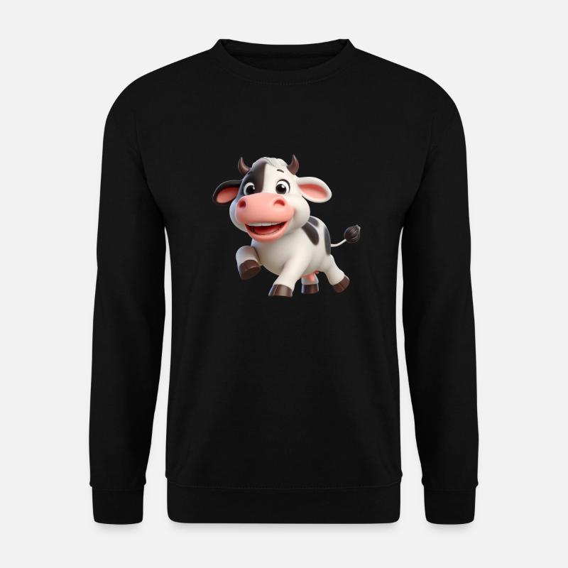 Kuh 2 - Unisex Pullover - Schwarz