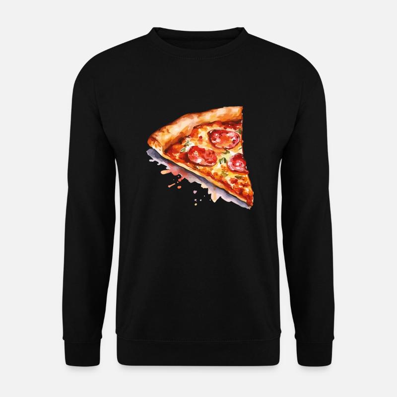 pizza - Sweat-shirt Unisexe - noir