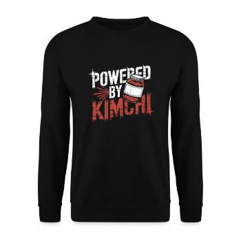Kimchi – Spicy, healthy, unique - Unisex Sweatshirt - black - Front - Alina (178cm) & Michal (187cm)