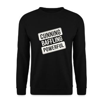 Cunning Baffling Powerful 12 - Unisex Pullover - Schwarz - Vorne - Alina (178cm) & Michal (187cm)