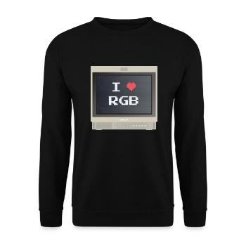 PVM Lover - RGB Fan - Unisex Sweatshirt - black - Front - Alina (178cm) & Michal (187cm)