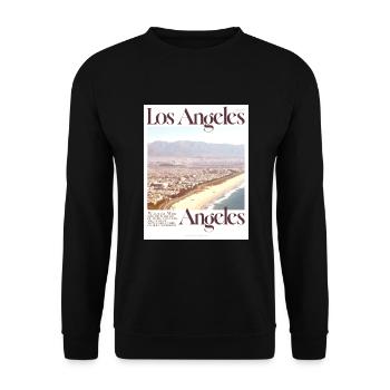 Los Angeles Coast - Unisex Sweatshirt - black - Front - Alina (178cm) & Michal (187cm)