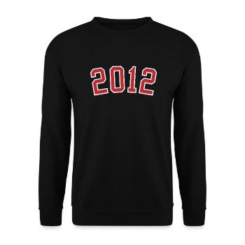 Année de naissance sport 2012 - Sweat-shirt Unisexe - noir - Devant - Alina (178cm) & Michal (187cm)