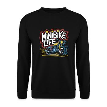 Passion pour les -motos - Sweat-shirt Unisexe - noir - Devant - Alina (178cm) & Michal (187cm)