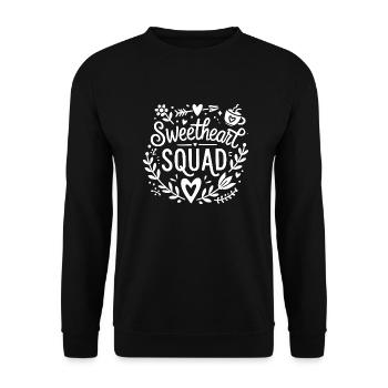 Sweetheart Squad - Unisex Sweatshirt - black - Front - Alina (178cm) & Michal (187cm)