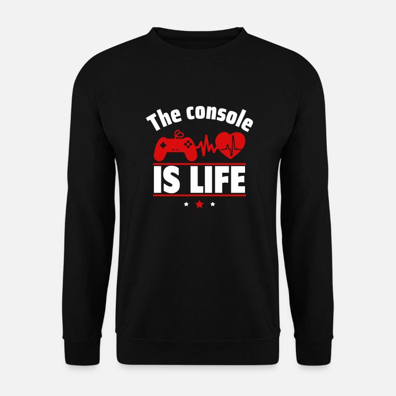 La console, c’est la vie - Sweat-shirt Unisexe - noir