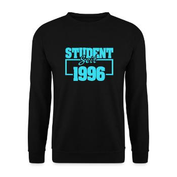 since 1996 - Unisex Sweatshirt - black - Front - Alina (178cm) & Michal (187cm)