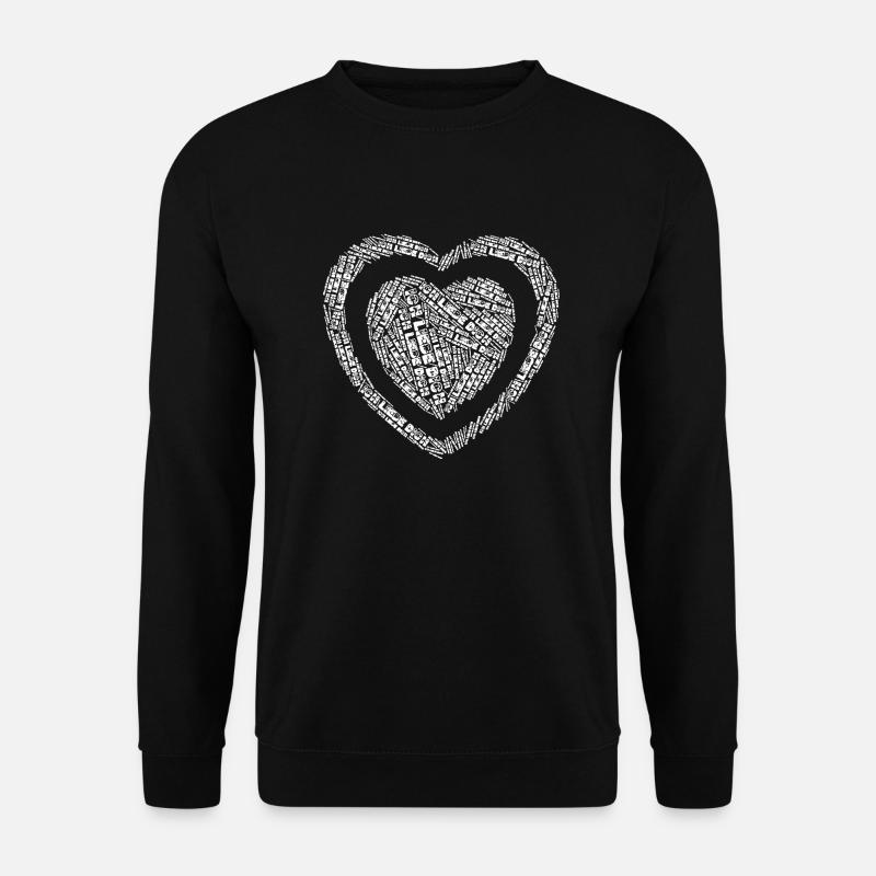 ICH LIEBE DICH (Herz) - Unisex Pullover - Schwarz