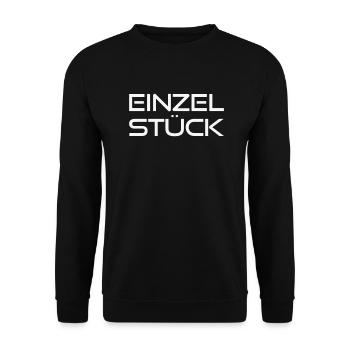 Einzelstück - Unisex Pullover - Schwarz - Vorne - Alina (178cm) & Michal (187cm)