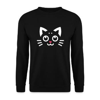 Kawaii Kittens, Pets - Unisex Sweatshirt - black - Front - Alina (178cm) & Michal (187cm)