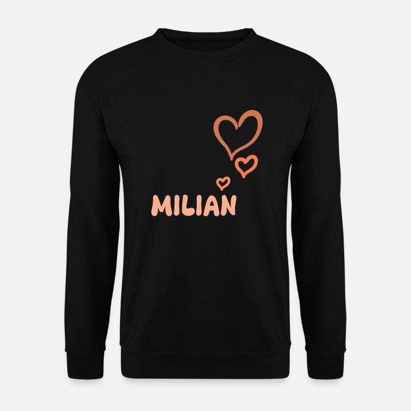 First name Milian - Unisex Sweatshirt - black