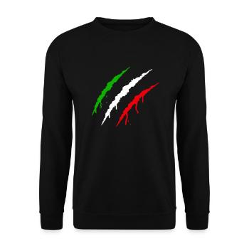 Griffes Italie - Sweat-shirt Unisexe - noir - Devant - Alina (178cm) & Michal (187cm)