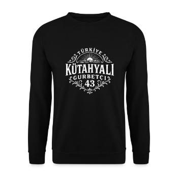 Kütahya - Sweat-shirt Unisexe - noir - Devant - Alina (178cm) & Michal (187cm)