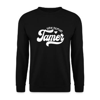 Conception de coeur minuscule dompteur humain pour les parents et - Sweat-shirt Unisexe - noir - Devant - Alina (178cm) & Michal (187cm)