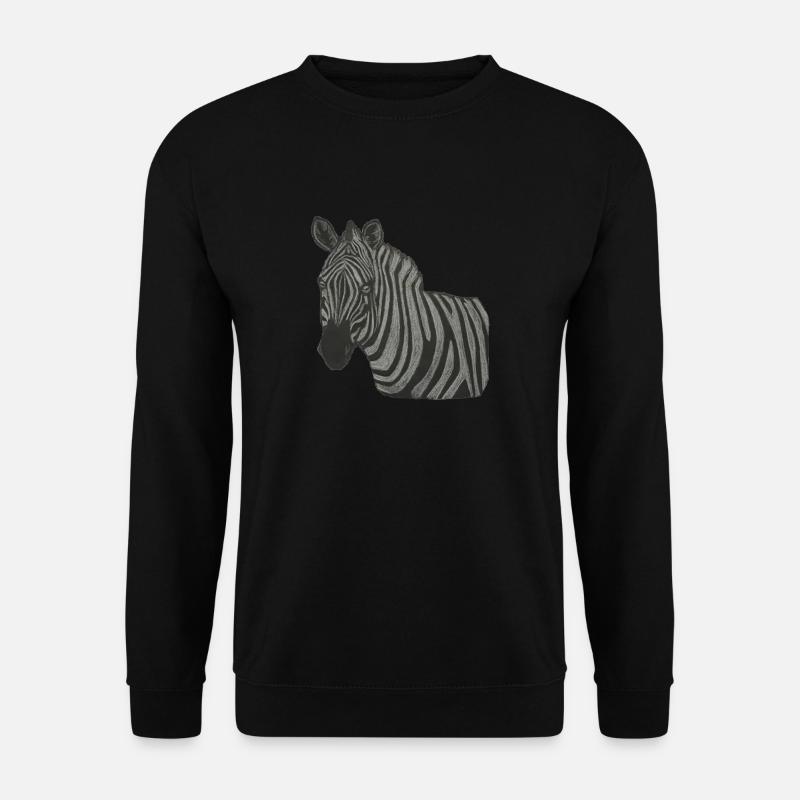 Zebra - Unisex Sweatshirt - black