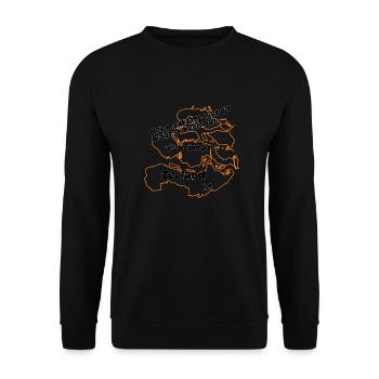 Het maakt me niet uit waar ik heen ga... Als het m - Unisex Pullover - Schwarz - Vorne - Alina (178cm) & Michal (187cm)