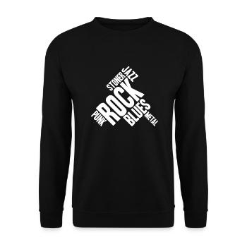 Gitarre Musik Stile Design - Unisex Pullover - Schwarz - Vorne - Alina (178cm) & Michal (187cm)