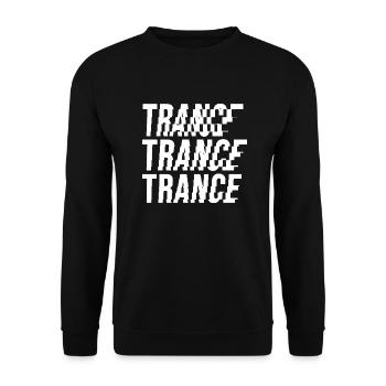 Trance-Musik-Logo - Unisex Pullover - Schwarz - Vorne - Alina (178cm) & Michal (187cm)