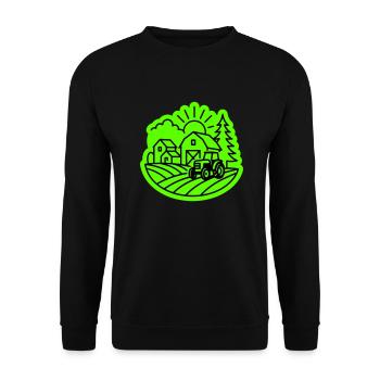 Farm Agriculture - Unisex Sweatshirt - black - Front - Alina (178cm) & Michal (187cm)