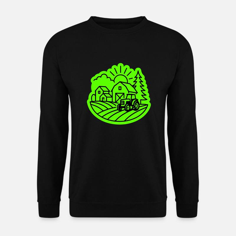 Bauernhof Landwirtschaft - Unisex Pullover - Schwarz