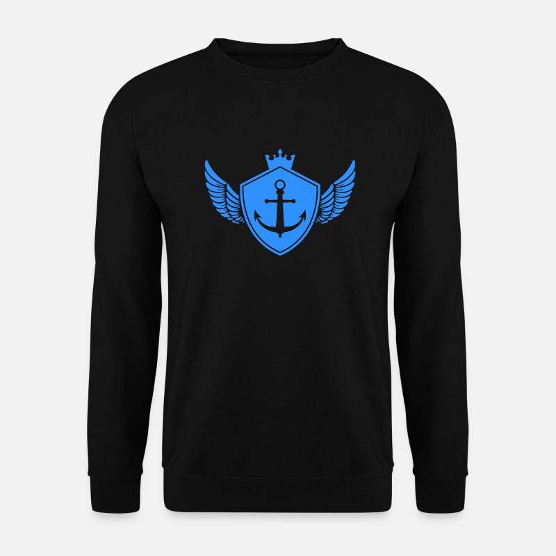 anker wappen - Unisex Pullover - Schwarz