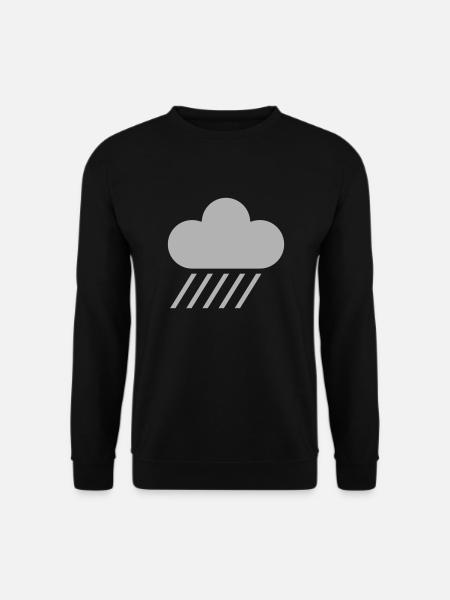 weather symbol - cloud & rain - Unisex Sweatshirt - black