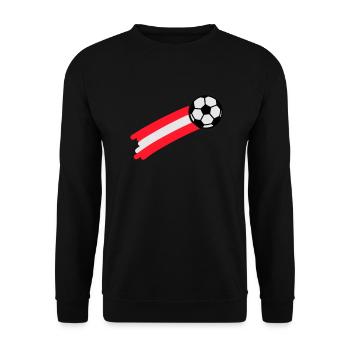austria_flag - Unisex Sweatshirt - black - Front - Alina (178cm) & Michal (187cm)