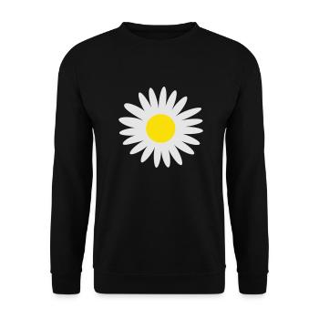 Fleur, fleurs, rose - Sweat-shirt Unisexe - noir - Devant - Alina (178cm) & Michal (187cm)