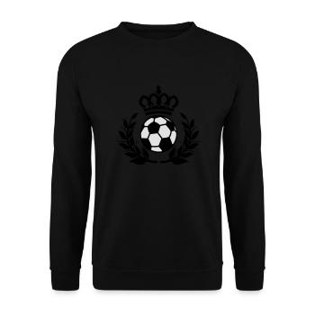 könig fussball - Sweat-shirt Unisexe - noir - Devant - Alina (178cm) & Michal (187cm)