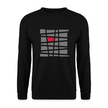 design - Unisex Pullover - Schwarz - Vorne - Alina (178cm) & Michal (187cm)