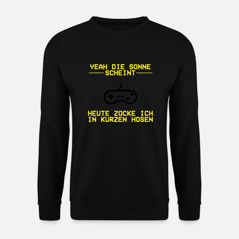 Yeah die Sonne scheint Tassen & Zubehör - Unisex Pullover - Schwarz