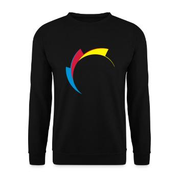 SHK Logo Zahn - Unisex Pullover - Schwarz - Vorne - Alina (178cm) & Michal (187cm)