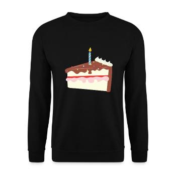 Chocolate Birthday Cake - Unisex Pullover - Schwarz - Vorne - Alina (178cm) & Michal (187cm)