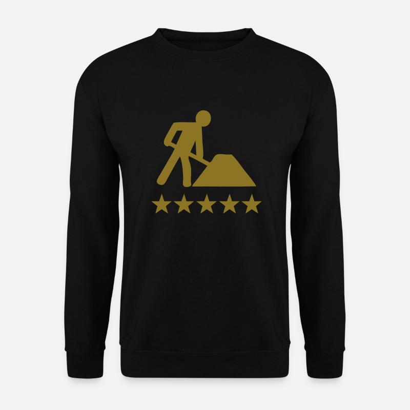 baustelle maurer bau - Unisex Pullover - Schwarz