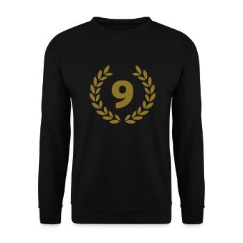 9 - Unisex Pullover - Schwarz - Vorne - Alina (178cm) & Michal (187cm)