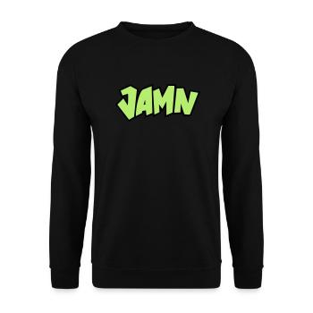 Jammin' JAMN Jamming in tha name of the Lord - Unisex Pullover - Schwarz - Vorne - Alina (178cm) & Michal (187cm)