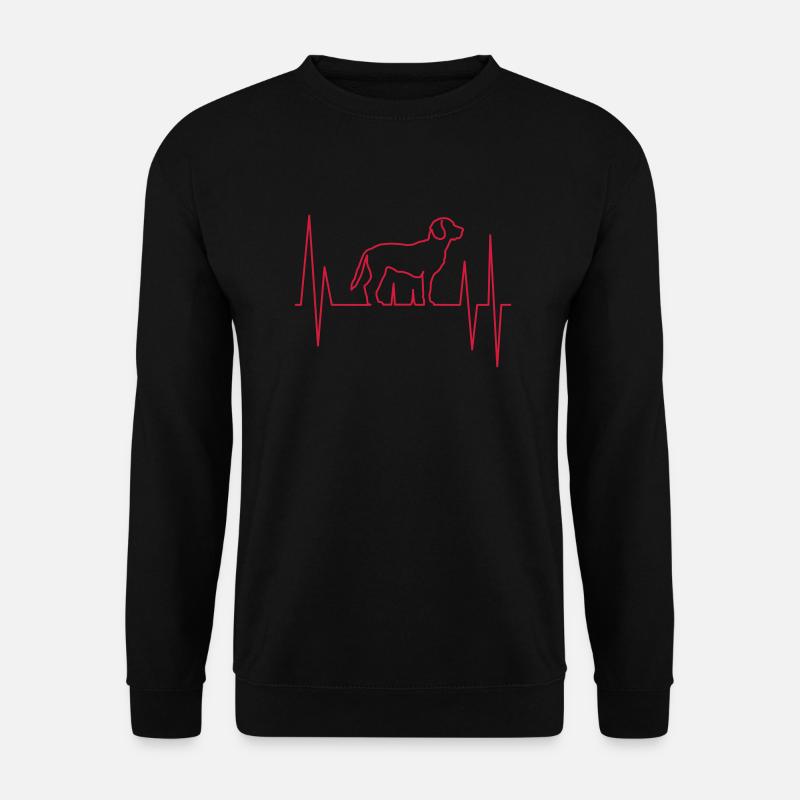 Beagle Hund EKG Liebe - Unisex Pullover - Schwarz
