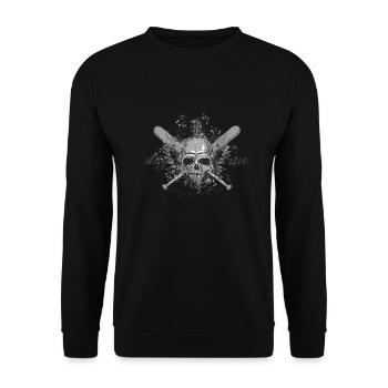 Ruhrpott Meine Heimat - Unisex Pullover - Schwarz - Vorne - Alina (178cm) & Michal (187cm)