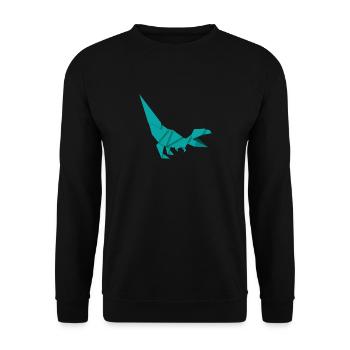 dinosaur - Unisex Sweatshirt - black - Front - Alina (178cm) & Michal (187cm)