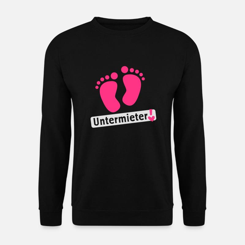 Schwanger Untermieter - Unisex Pullover - Schwarz