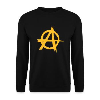 Anarchie - Unisex Pullover - Schwarz - Vorne - Alina (178cm) & Michal (187cm)