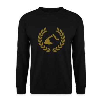 digger deluxe - Unisex Sweatshirt - black - Front - Alina (178cm) & Michal (187cm)