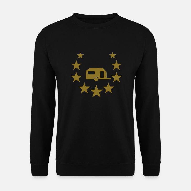 camper camping star - Unisex Pullover - Schwarz