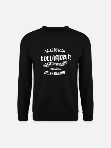 Laufen & Joggen | Garmin stoppen - Unisex Pullover - Schwarz