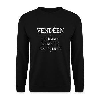 Vendéen Homme Mythe - Sweat-shirt Unisexe - noir - Devant - Alina (178cm) & Michal (187cm)