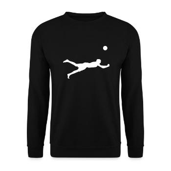 Beach volleyball player sports - Unisex Sweatshirt - black - Front - Alina (178cm) & Michal (187cm)